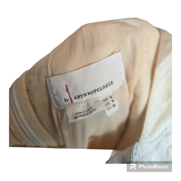 Anthropologie Savannah Striped Jumpsuit Linen Blend Women's Size 0 - Picture 6 of 7